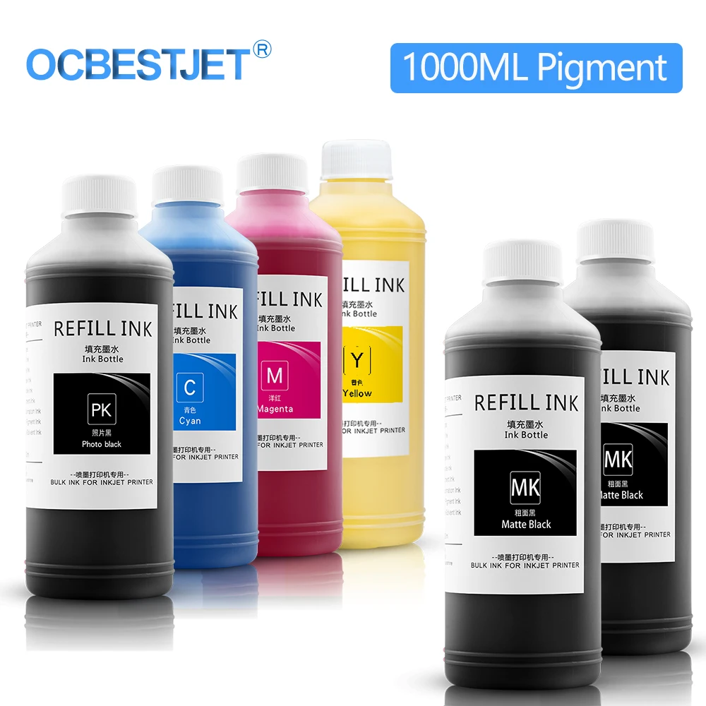 1000ML Waterproof Pigment Ink For Canon PFI 102 104 107 IPF 500 510 600 610 700 710 650 655 750 755 760 765 670 680 685 770 780