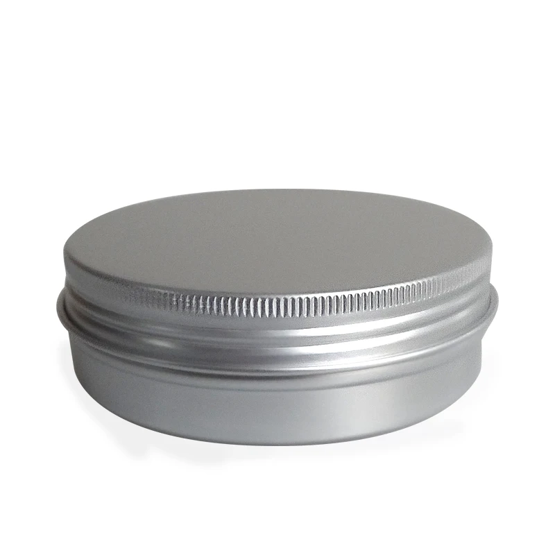 

3pcs 100ml Metal Aluminum Round Tin Cans Box Silver Empty Cosmetic Cream Jar Pot Case Screw Thread Lid Lip Balm Containers