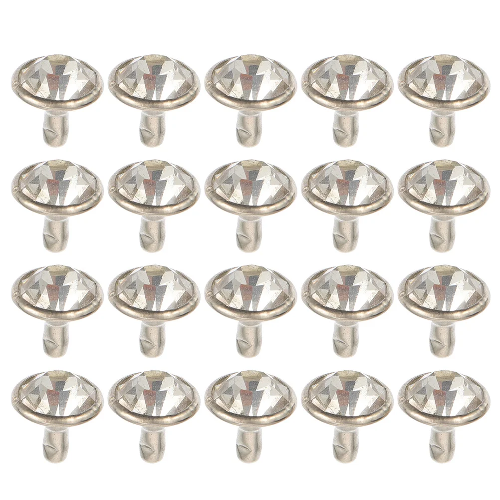 

200 Sets of Creative Diamond-studded Rivets Garment DIY Rivets Leather Rivets