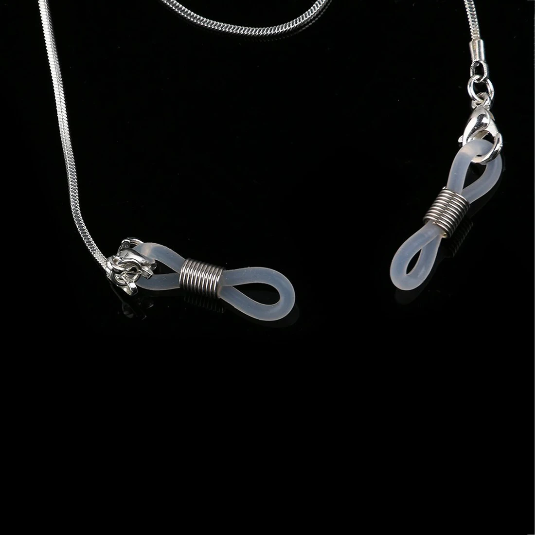 

Neck Strap 70cm long non-slip copper sunglasses chain cord eyeglass holder (white)