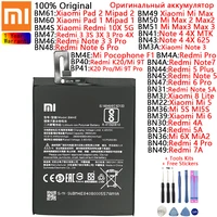 original battery for xiaomi redmi note 3 3s 3x 4 4a 4x 5 5a 5s plus 6x 6 pro 7 7a 8 10x k20 pro lite 9t pro lite batteries
