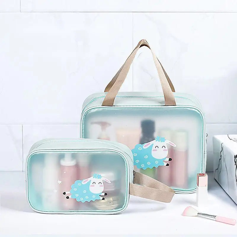 

Новая Водонепроницаемая сухая и влажная косметичка, Женская портативная косметичка для фитнеса, сумка для хранения, косметичка из ПУ кожи с...