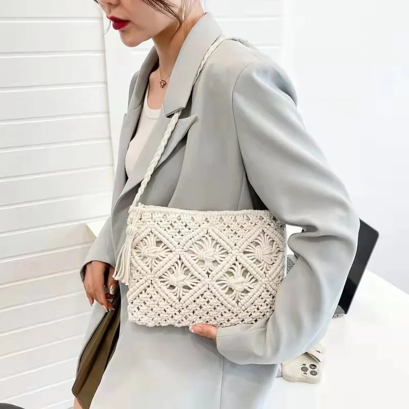 

shoulder straw Braiding handbag Woven beach casual bags BB-11