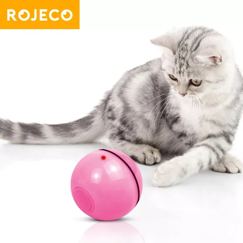 

2023NEW Pet Smart Cat Toys Interactive Cat Rolling Ball Automatic LED Self-moving Indoor Cat Toys Accessories Smart Ball For Cat