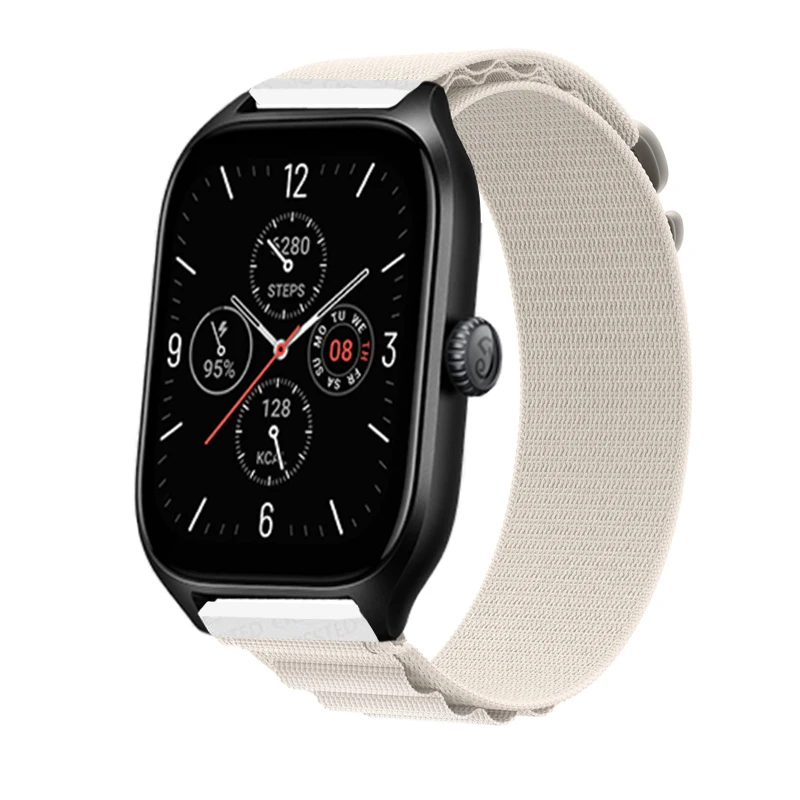 22MM Nylon Alpine Loop Bracelet For Amazfit GTR 4 3 2E 47mm Smart Watch Band Replace Strap For Amazfit Pace Stratos 2 2S Correa