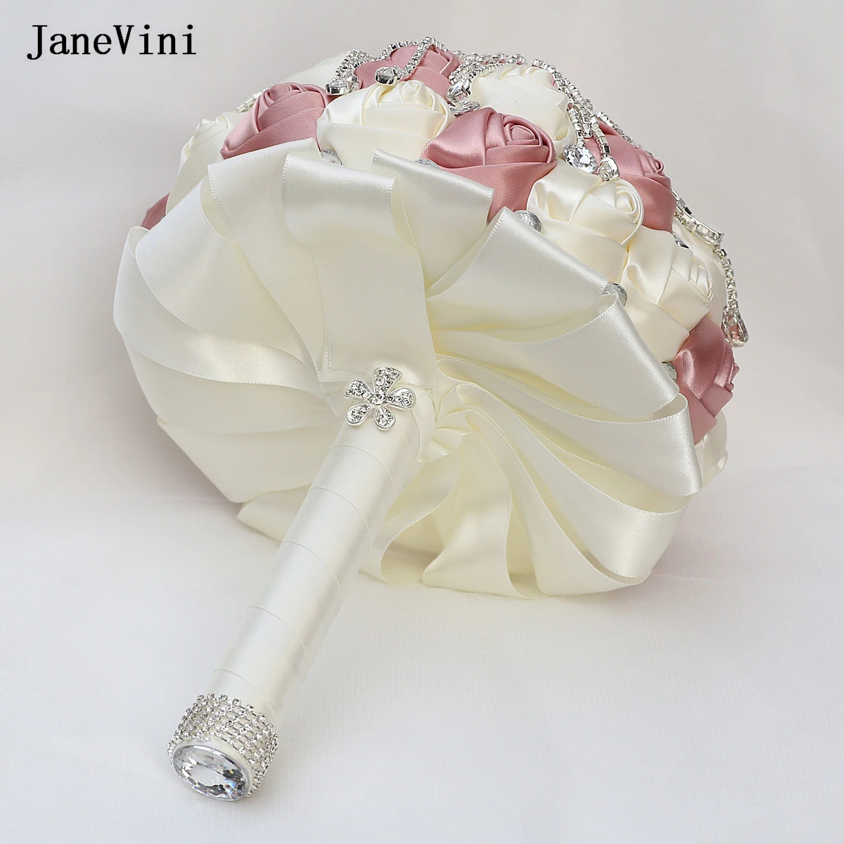Роскошные Кристаллы jaevini Обнаженная розовая свадебная брошь букеты