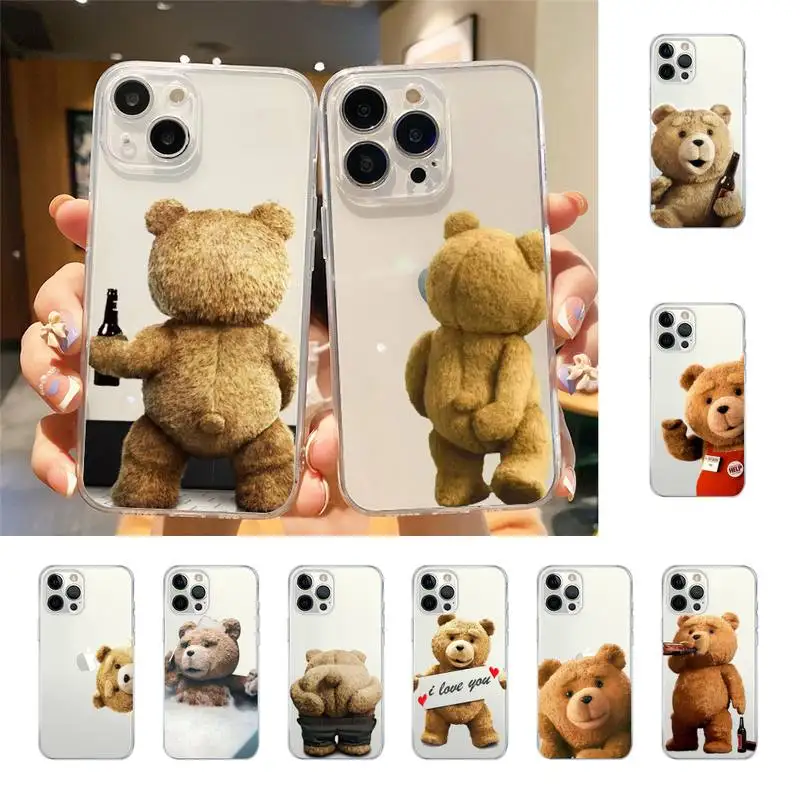 

Ted Bear Phone Case For Iphone 7 8 Plus X Xr Xs 11 12 13 Se2020 Mini Mobile Iphones 14 Pro Max Case
