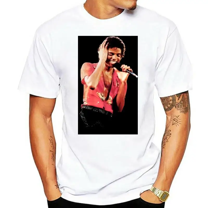 

Michael Jackson T-Shirt King Of Pop HOT ITEM Size S-3XL Solid Color