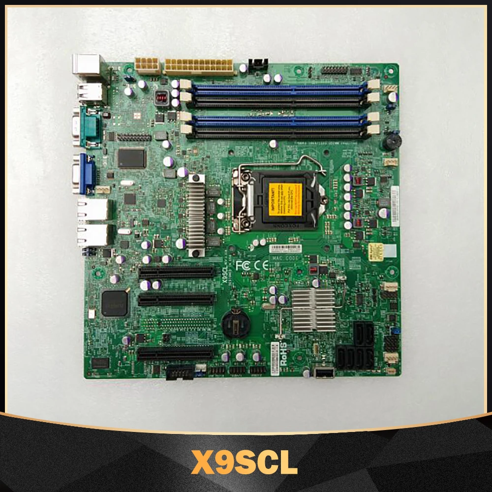 Материнская плата X9SCL для супермикро сервера LGA1155 DDR3 SATA 2,0 PCI-E 3,0 USB 2,0 Xeon E3-1200 V1 V2 Series