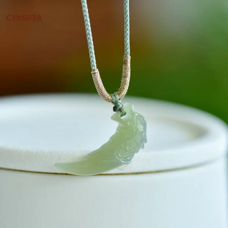 CYNSFJA новый настоящий сертифицированный натуральный нефрит Хэтянь унисекс