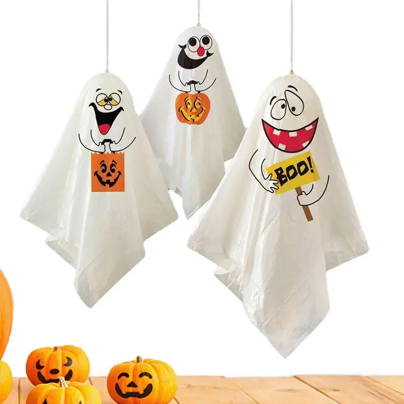 

Outdoor Ghost Decorations Haunted House Props Flying Ghosts Creepy Party Supplies for Halloween Outdoor Decor for Patio Garden