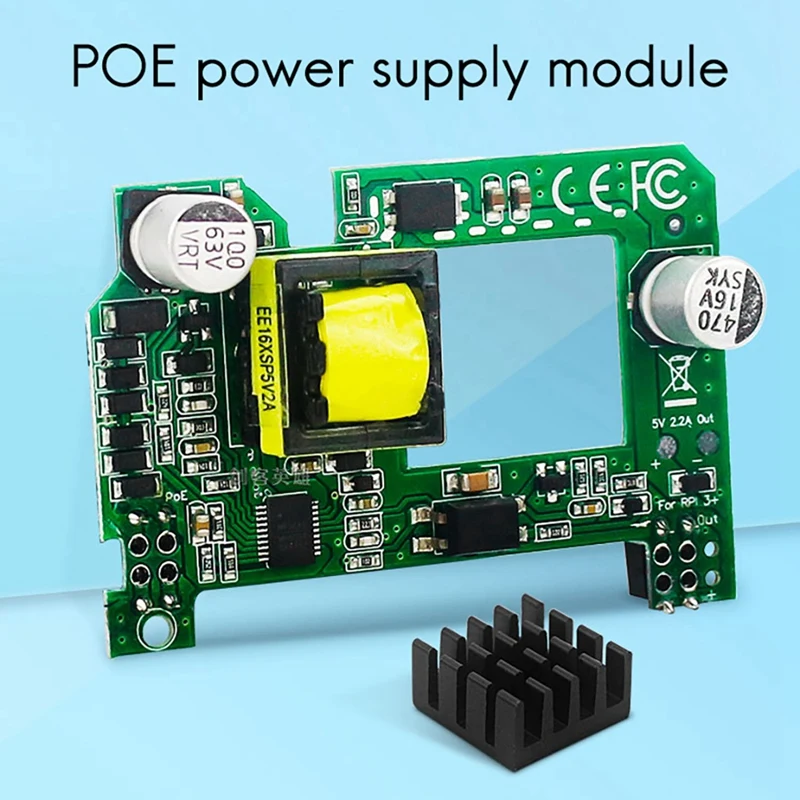 Для Raspberry Pi 4B модуль POE Power Over Ethernet IEEE 802.3Af стандартные коммутаторы шляпа для 4