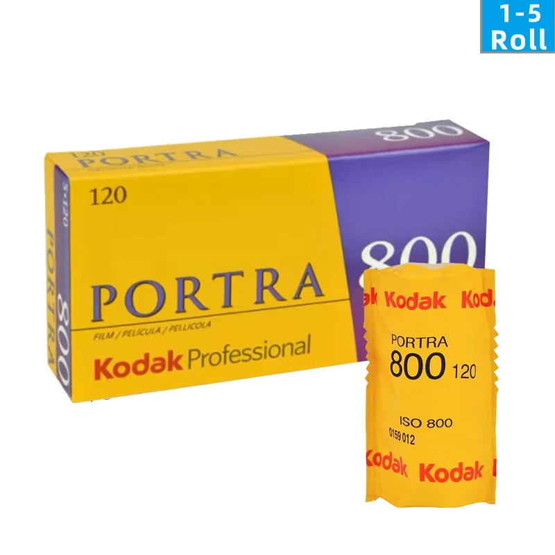 

1/3/5 ROLLS Kodak Professional Portra 800 Color Negative Film 120Color (Expiration Date: 2024）