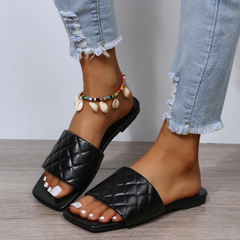 

Summer Women's Slippers 2022 NEW Ladies Soft Flat Slipper Women Casual Comfort Beach Shoes Female Slides New Flip Flops