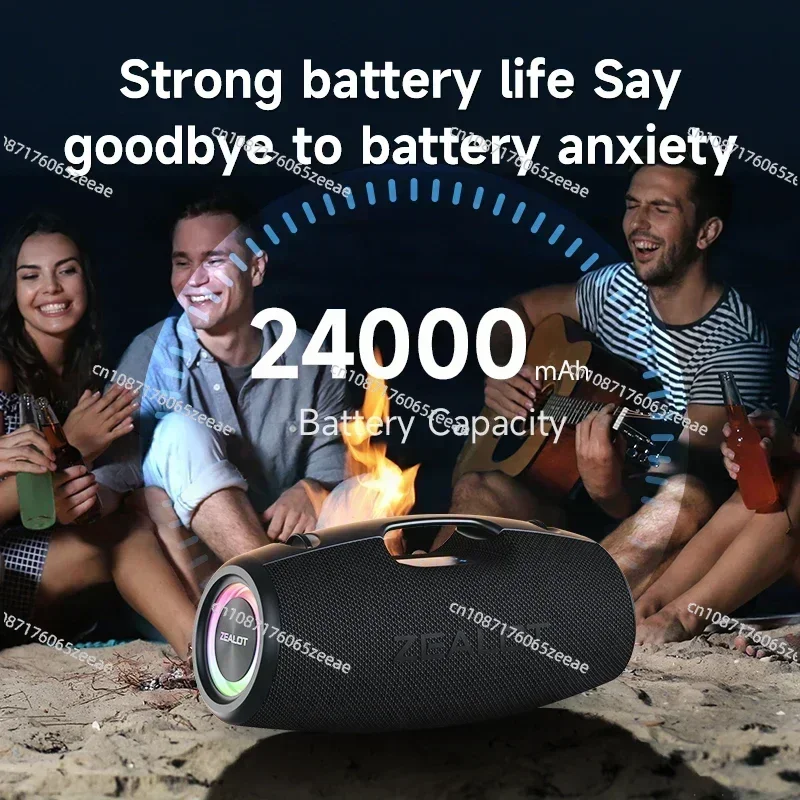 ZEALOT S78 Портативная уличная колонка 100 Вт IPX7 Водонепроницаемые беспроводные