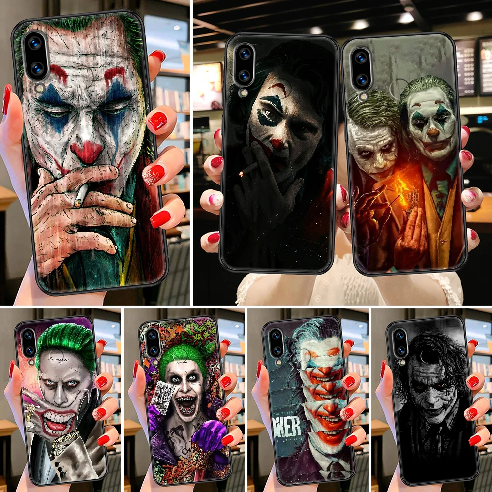 

joker Phone case For Huawei Honor 6 7 8 9 10 10i 20 A C X Lite Pro Play black pretty bumper art back 3D cell cover fashion coque