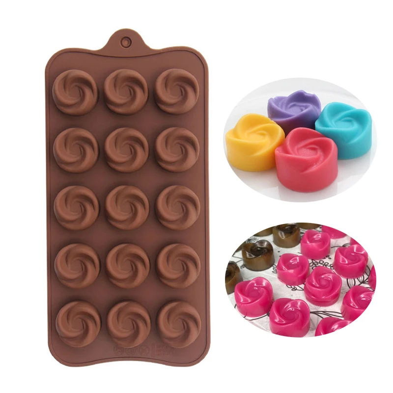 Форма для шоколада в форме цветка силиконовая форма конфет желе пудинга