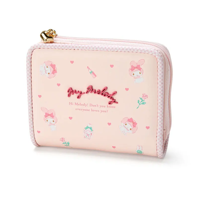 

Sanrioed Anime My Melody Cinnamoroll Kuromi Kawaii Cute Cartoon Wallet Credit Bank Card Holder Coin Purse Casual Mini Girl Women