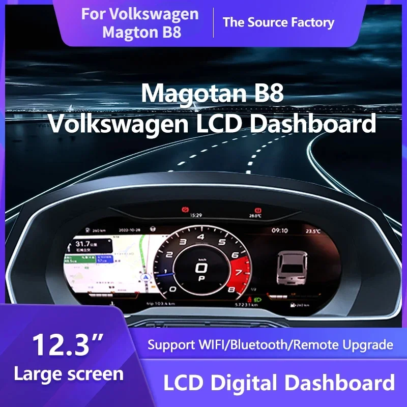 12 3-дюймовый ЖК-дисплей кластера приборной панели для Volkswagen Magton B8 CC 2017-2023 лет Ntg4.5