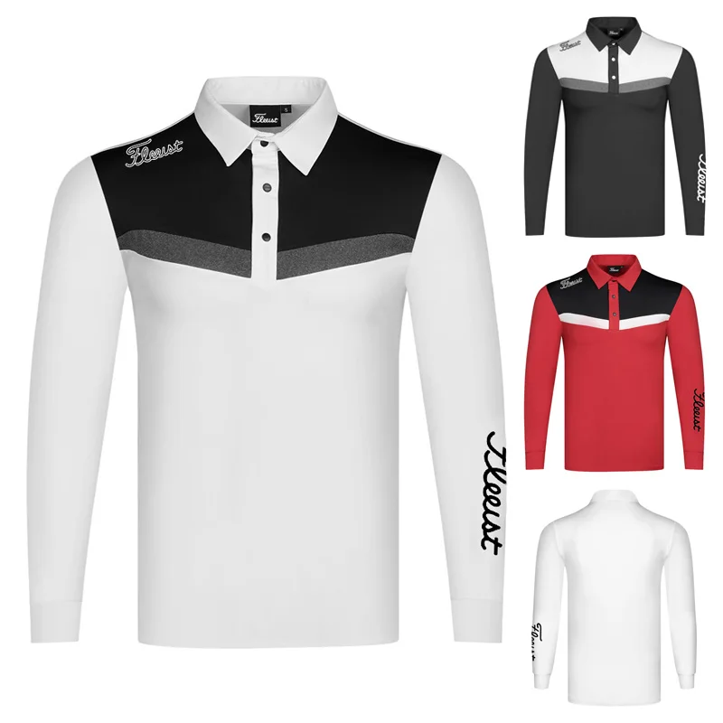 

Golf clothing men's ball clothing golf sports breathable quick drying long sleeved T-shirt polo shirt autumn winter top