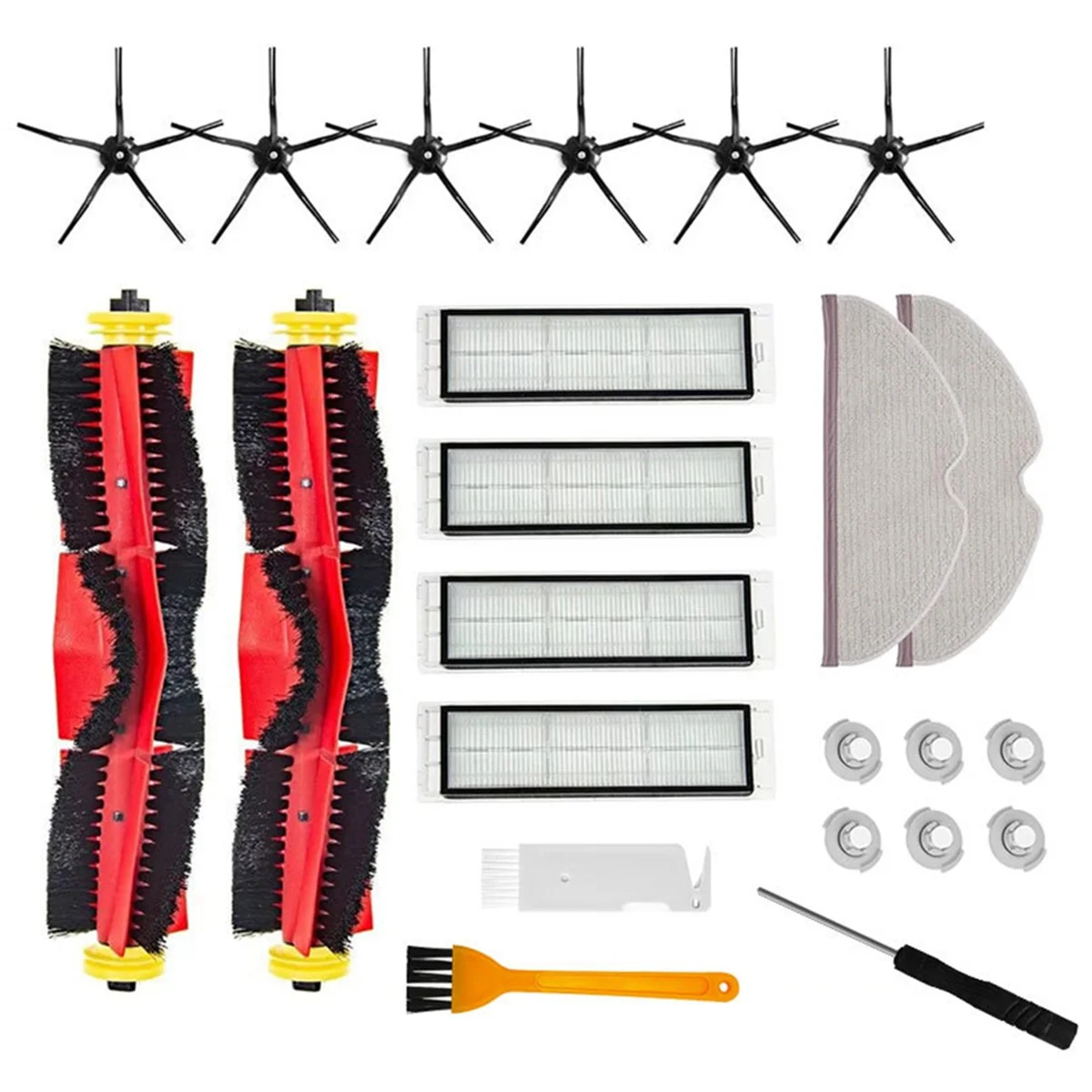 Для Xiaomi Roborock S4 S5 S6 T4 T6 S5Max S6MAX робот-пылесос основная боковая щетка швабра тканевые