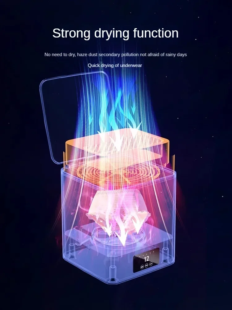 Full-automatic underwear washing machine small socks drying