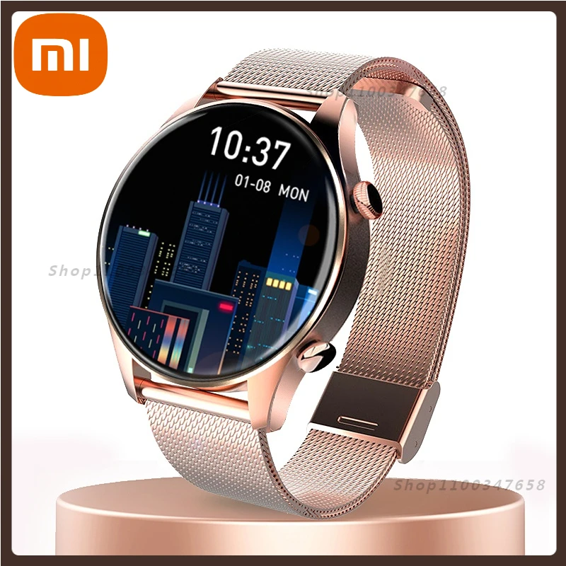

Xiaomi Women Smartwatch Full Touch Screen Support Dial Call Heart Rate Wireless Charg Smart Watch Men For Samsung Smart Watch