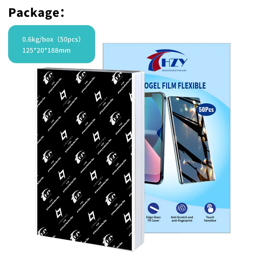 HZY 50 Шт. HD Гидрогелевая Защитная Пленка Для Экрана С Блокировкой Синего Света
