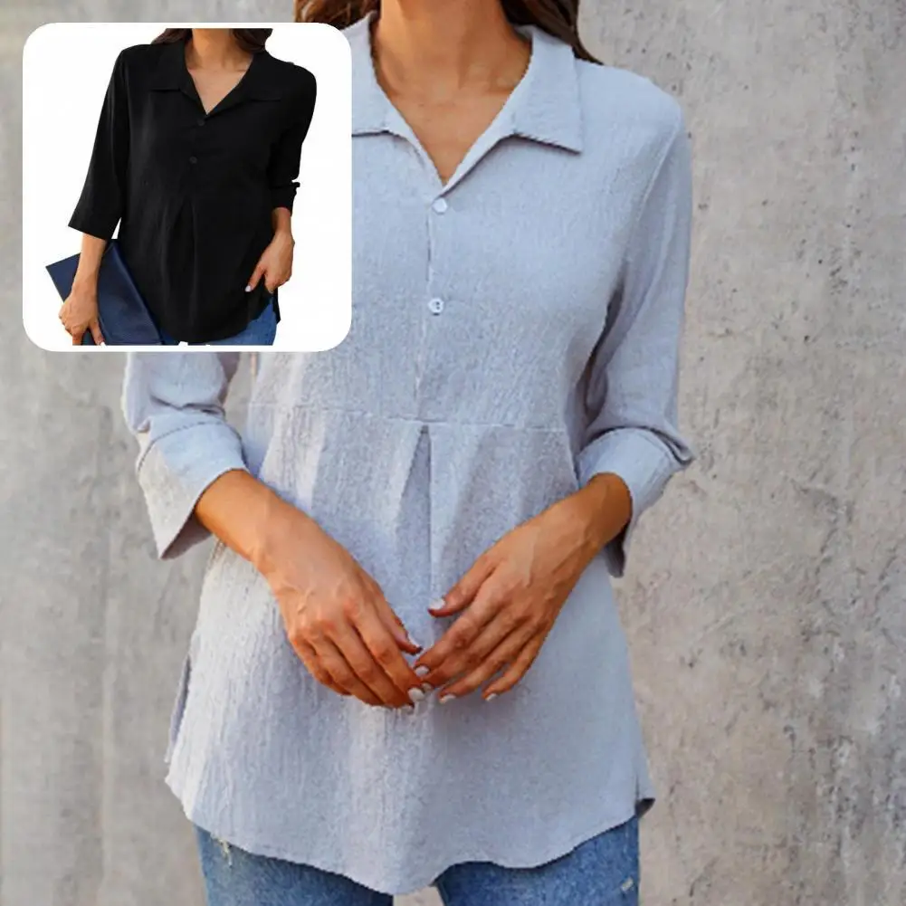 

Terrific Women Top Pure Colors All Match Women Shirt Casual Women Top