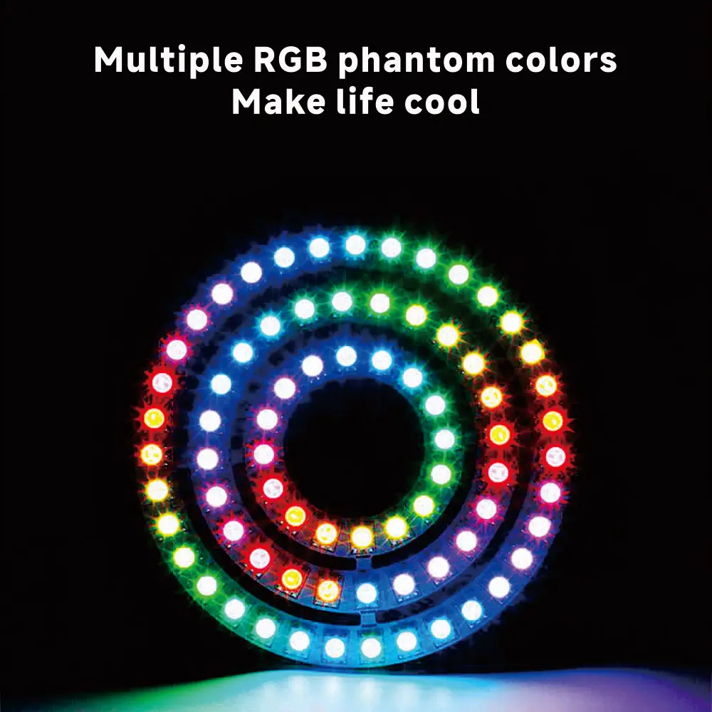 DC12V WS2815 светодиодный Ring 5050 RGB индивидуально адресуемый 16 22 35 пикселей круглые