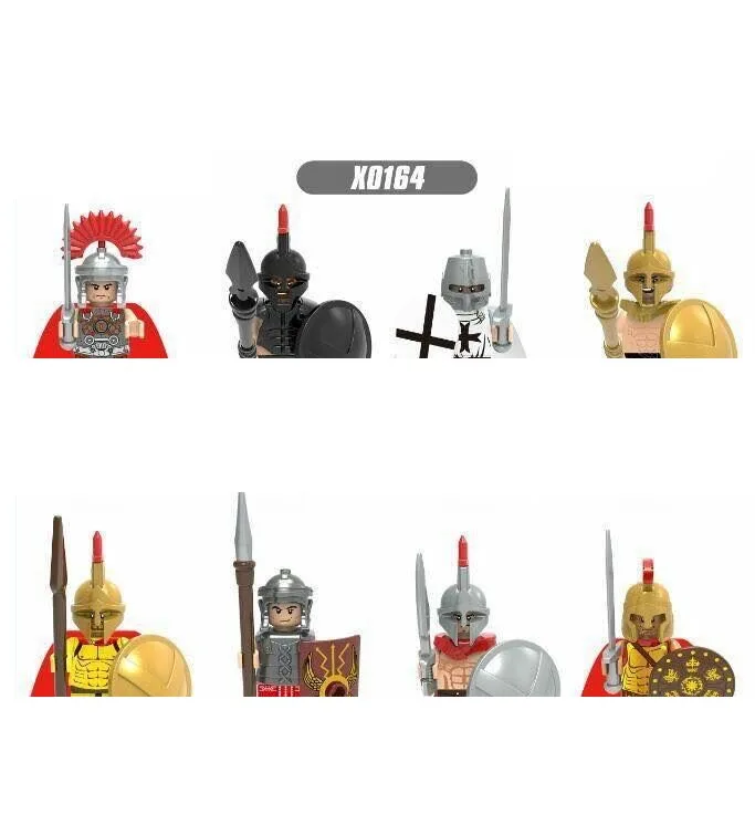 

Compatible with LEGO8pcs/set Mini Building Blocks Hero Of Sparta Action Figures Kids Toys Gifts 4cm X0164