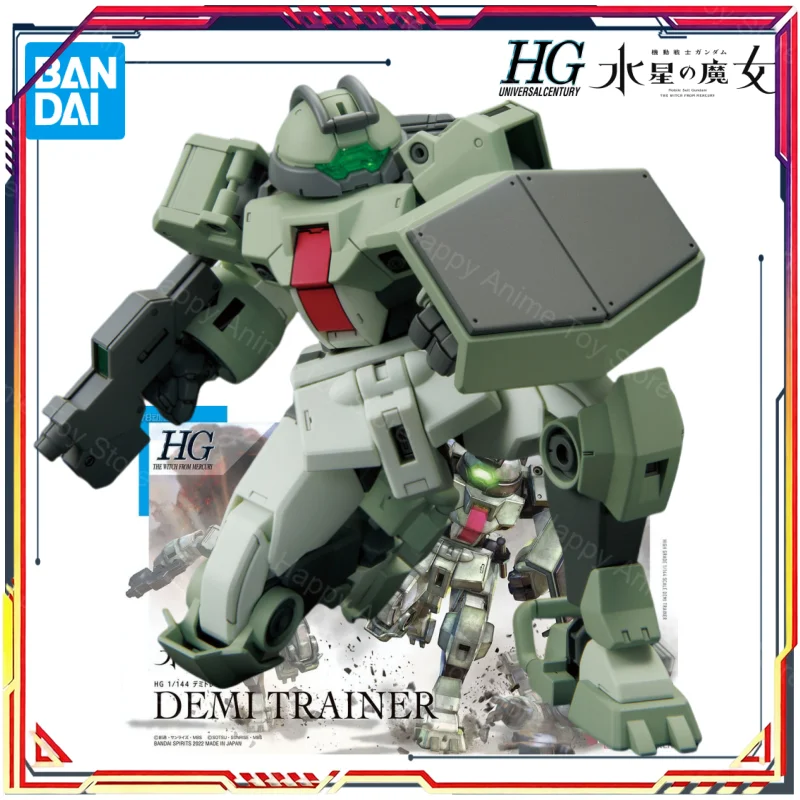 Фото В наличии: Оригинальный набор Bandai HG Gundam Mercury's Witch Series DEMI TRAINER и комплект расширительных деталей. Аниме-модель для сборки, игрушка, подарок. №4