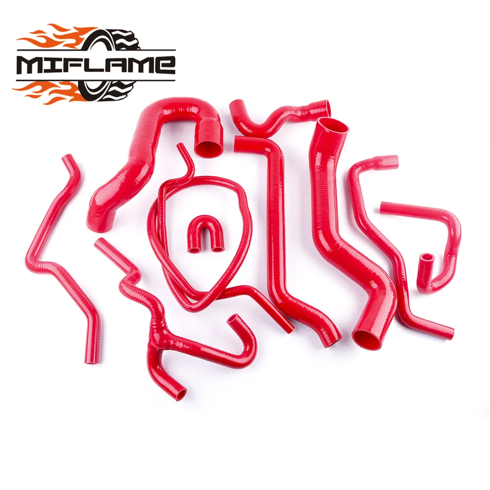 Комплект силиконовых турбо-шлангов охлаждающей жидкости радиатора для Saab 9-5 2.0T