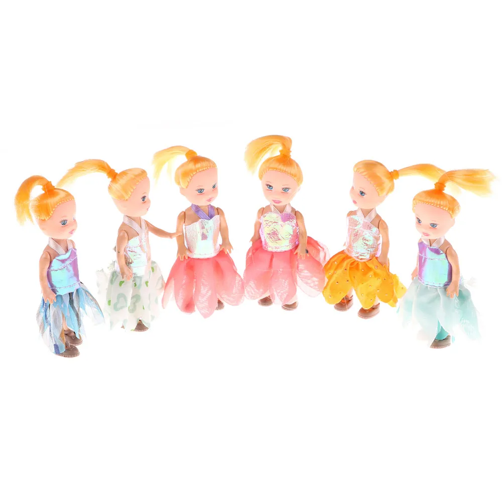 

2pcs 3.5inch Popular fashion dolls Toys for Girl GirlDolls , Super cute small Kelly dolls for Girldolls