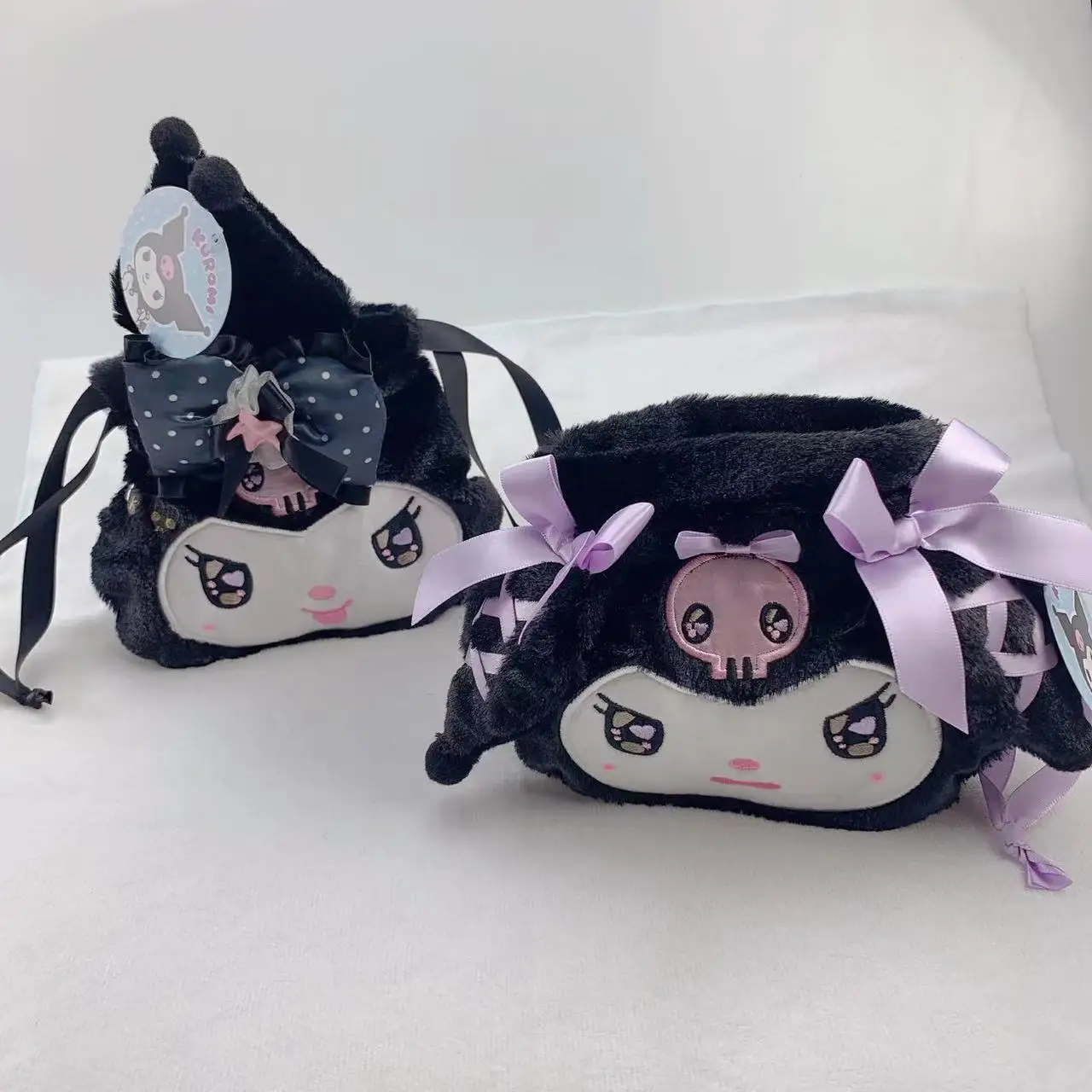

Sanrio Naughty Ghost Face Series Clow M Милая забавная плюшевая Сумка-слинг вторичная Юань сумка на шнурке