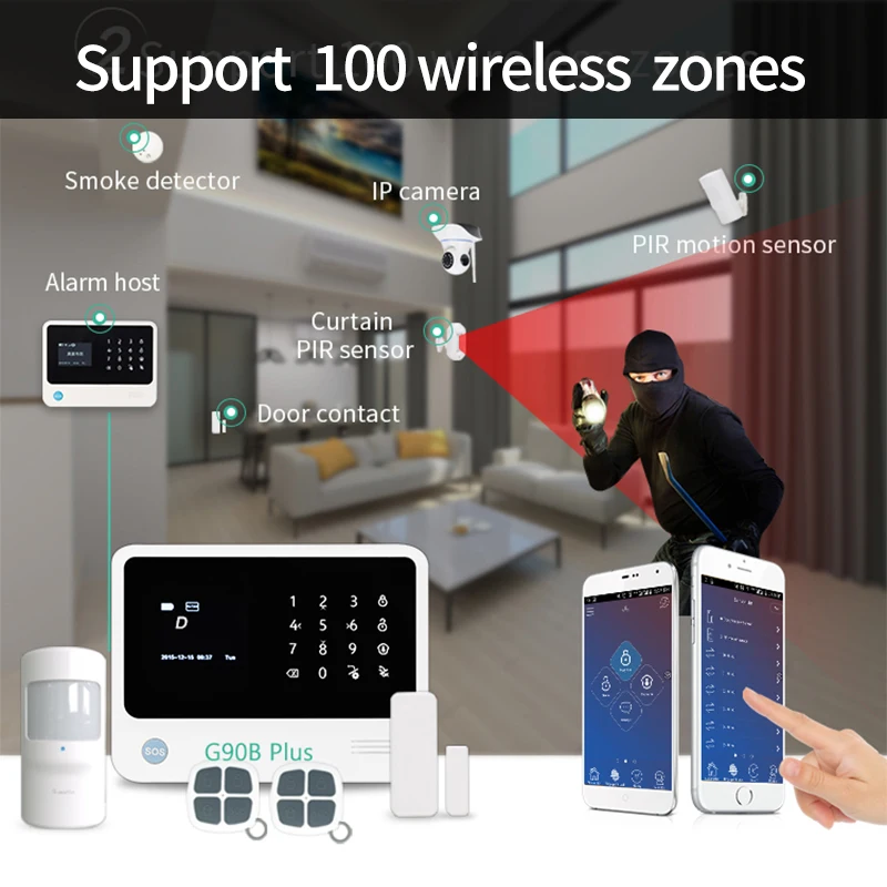 Беспроводная/проводная система умного дома Alexa G90B Plus Система безопасности