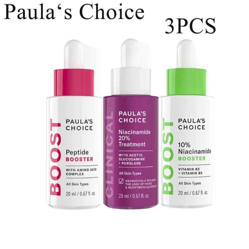 

3PCS Paula‘s Choice Original 20% Niacinamide Peptide Booster Complex Repairs Multiple Signs Of Aging For All Skin Types