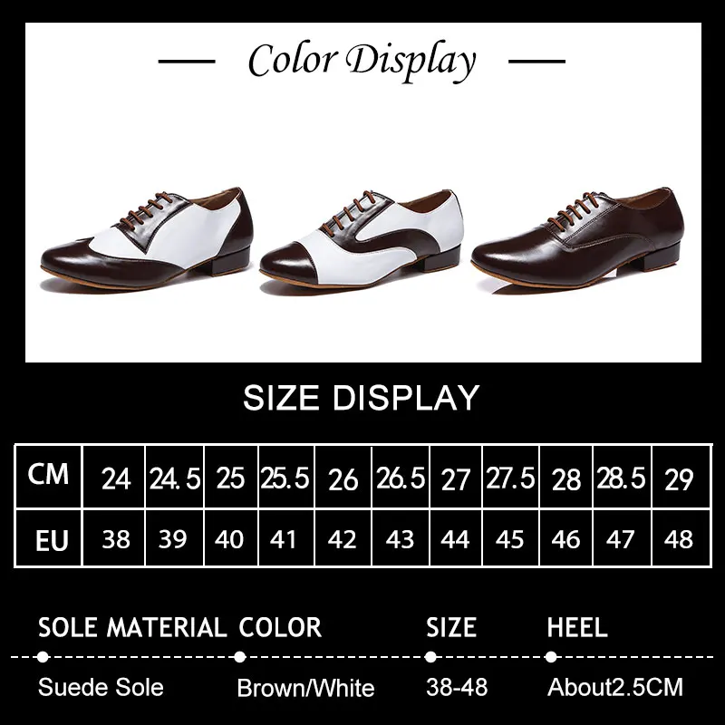 SWDZM Men Genuine Leather dancing shoes boys latin dance shoes for Men party Ballroom dance shoes tango sole sole male Indoor