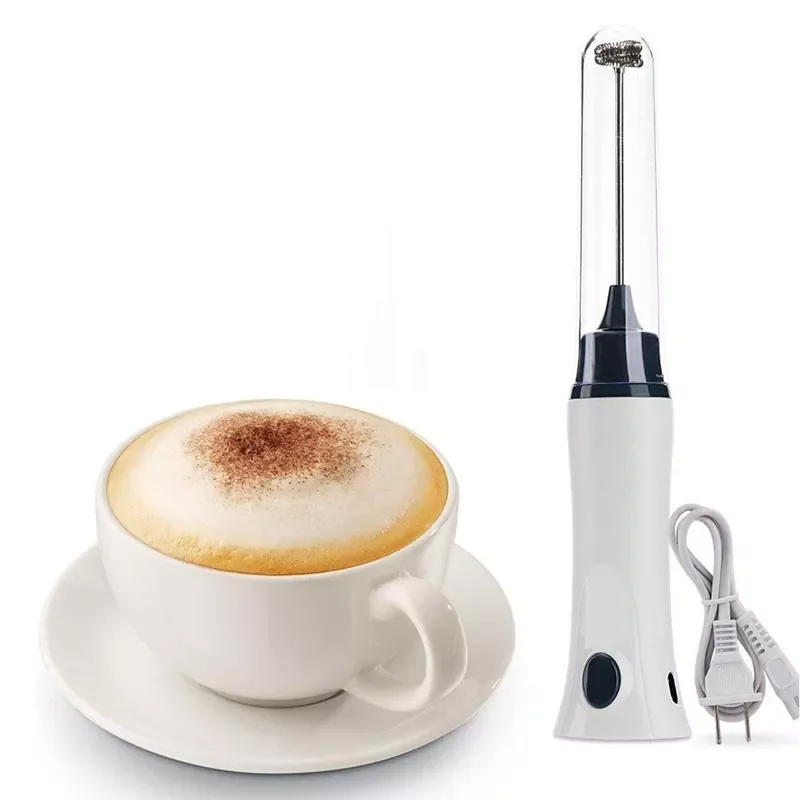 

Handheld Coffee Mixer Frother Automatic Milk Beverage Foamer Cream Whisk Cooking Stirrer Egg Beater With Cover