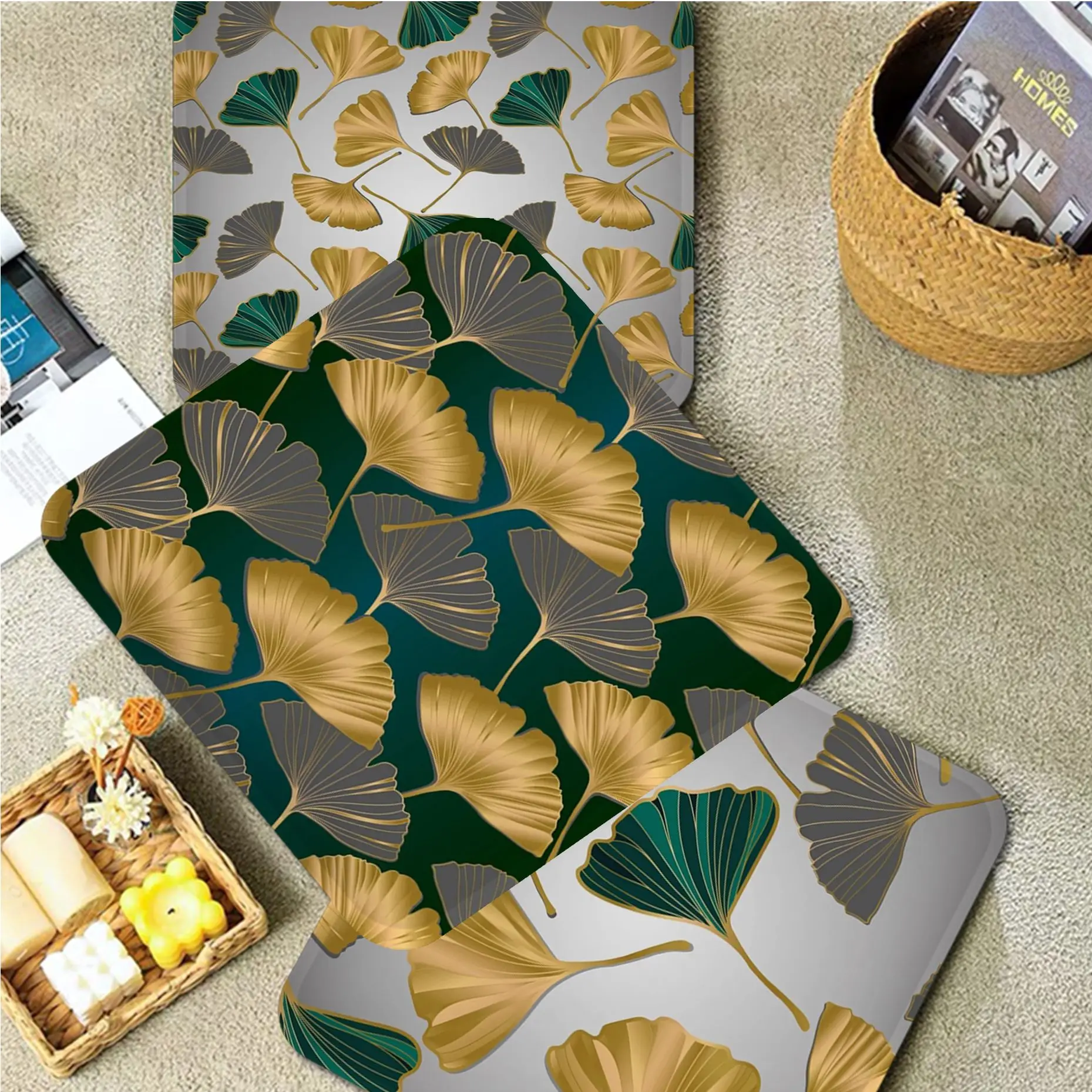 

Ginkgo Four Seasons Chair Mat Soft Pad Seat Cushion For Dining Patio Home Office Indoor Outdoor Garden Sofa Cushion