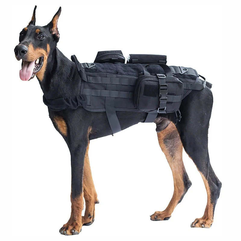 Tactical Dog Harness Military K9 Service Dog Clothes Vest For Big Dogs Accessories Tactical Service Dog Vest for Larger Dogs