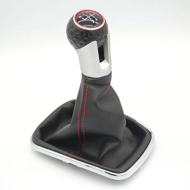 

Untuk Volkswagen VW Golf 4 IV MK4 GTI R32 Bora Jetta 5 / 6 Kecepatan Hitam Frame Gear Shift Knob Lever Gaiter Boot 1999-2004