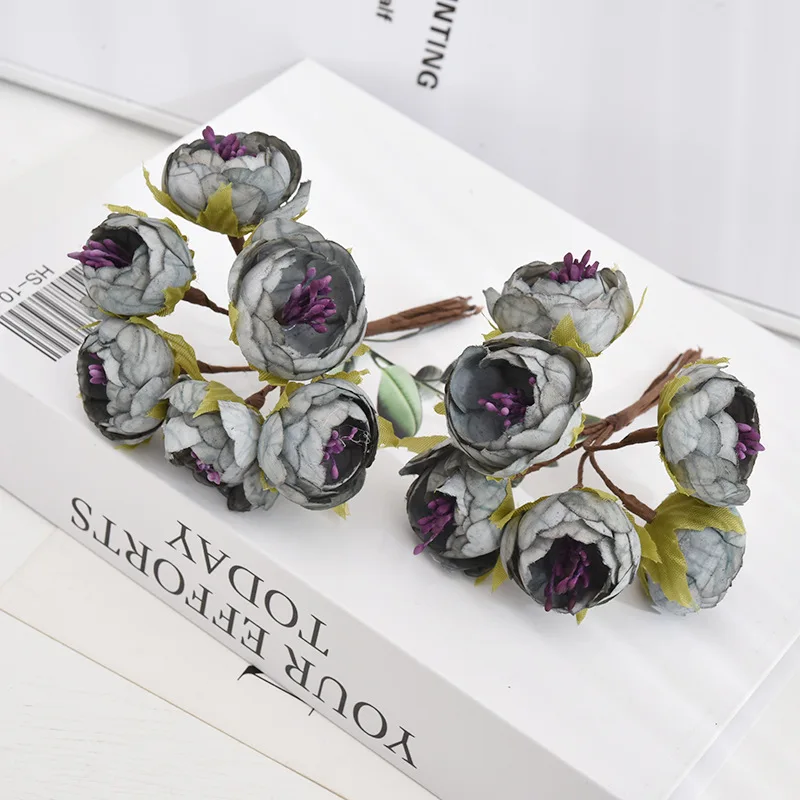 

Искусственные цветы шелк 6 шт.