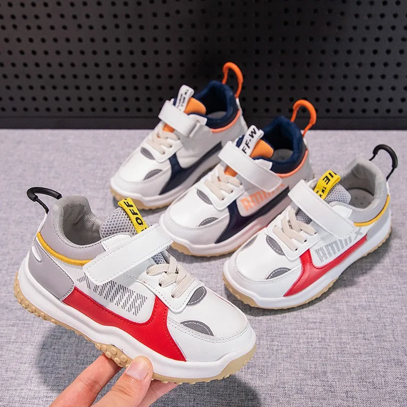 

Детская кожаная обувь на мягкой подошве, размер 26-37, для детей, для девочек, сетчатая дышащая повседневная обувь, для мальчиков, для бега, изн...