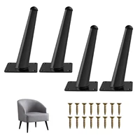 black furniture legs adjustable height carbon steel table feet sofa bed leg replacement 1000kg heavy duty furniture hardware