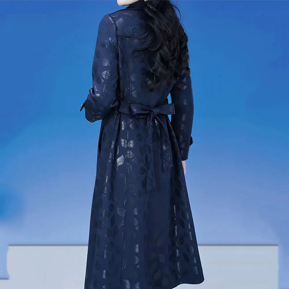 Высококачественная жаккардовая Женская ветровка 2024 осень и зима свободная