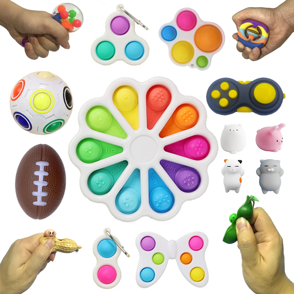 

Early Educational Autism Special Need Child Fidget Toys Pack Fit Brain Toys Anti Stress Fidget Toys For Kids Adult Free Shipping