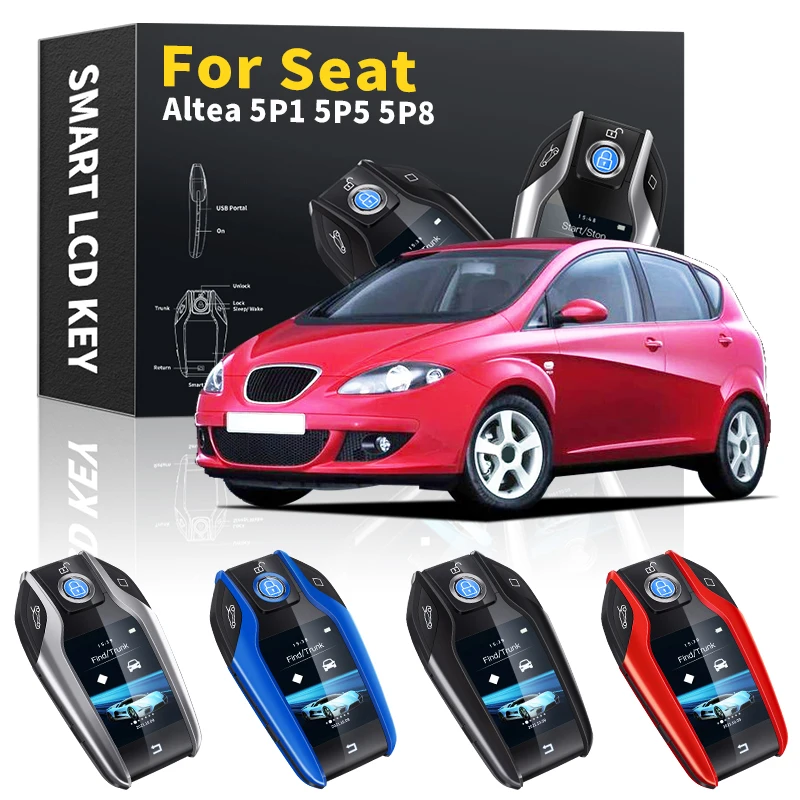 

For Seat Altea 5P1 5P5 5P8 Advanced Smart Key Chain Key Retrofit Key LCD Display Keyless Car Smart Remote Touch Control Key