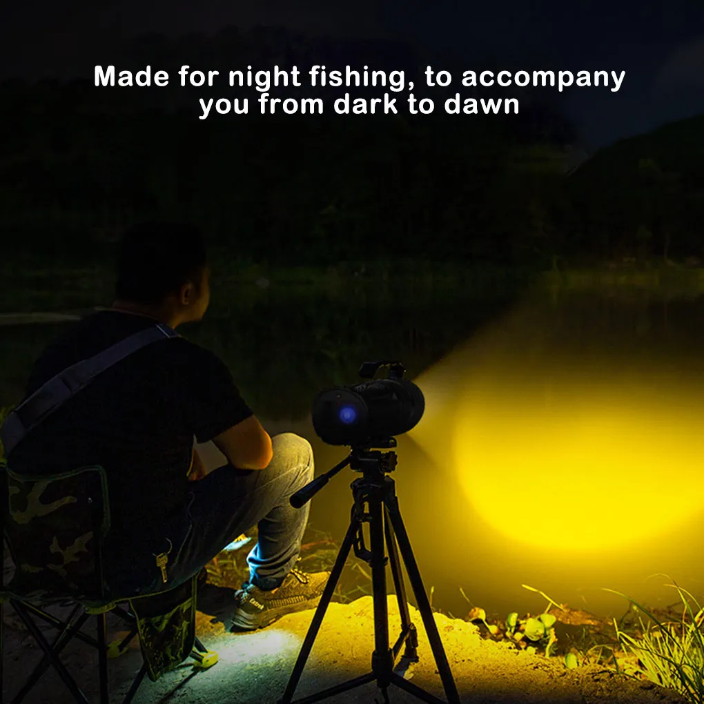 

USB Rechargeable Flashlight 2 Modes Brightness Dimmable Torch Outdoor Light Waterproof Lighting Tool Hiking Fishing 4 Lights
