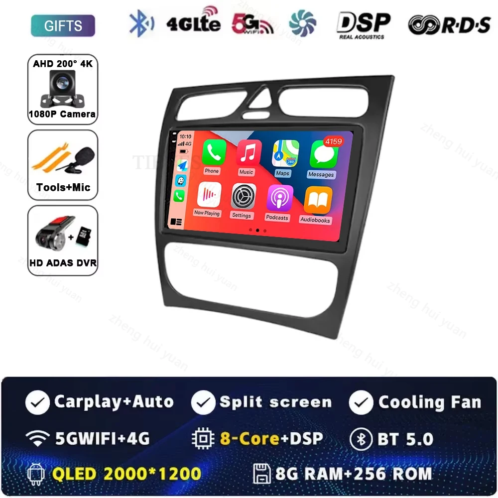

Android 15 8-ядерный авторадио для Mercedes Benz C Class CLK Class W203 W209 W168 W209 Navi GPS 2din Android Auto CarPlay монитор 36